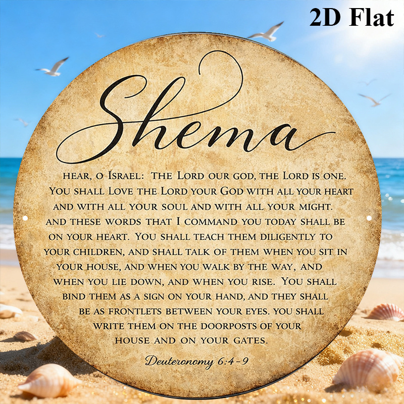 Art & Craft Village Pondicherry - CIFBUY Vintage Judaica Scripture Aluminum Wall