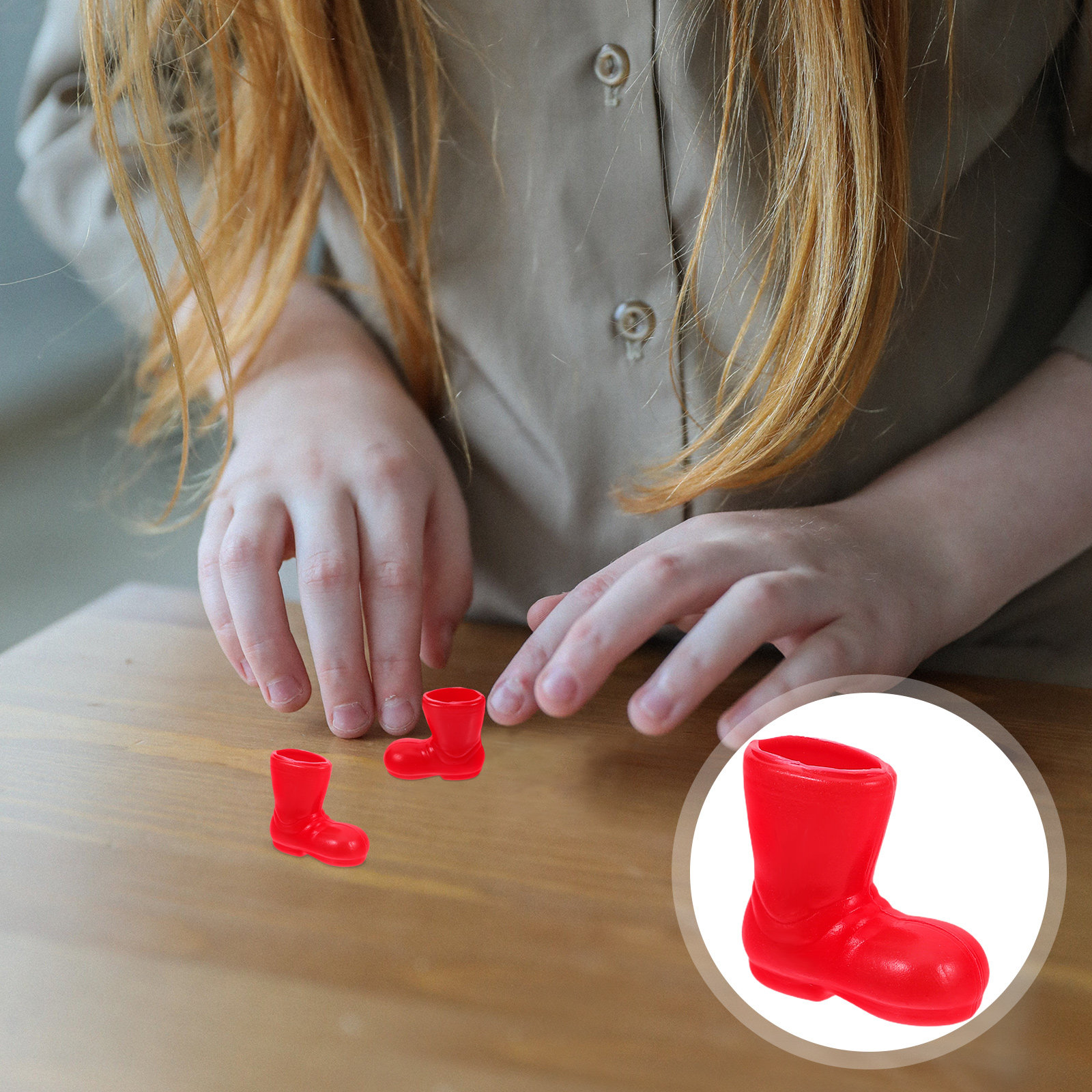 Art Craft Market - 6Pairs Miniature Dollhouse Rain Boots Detailed