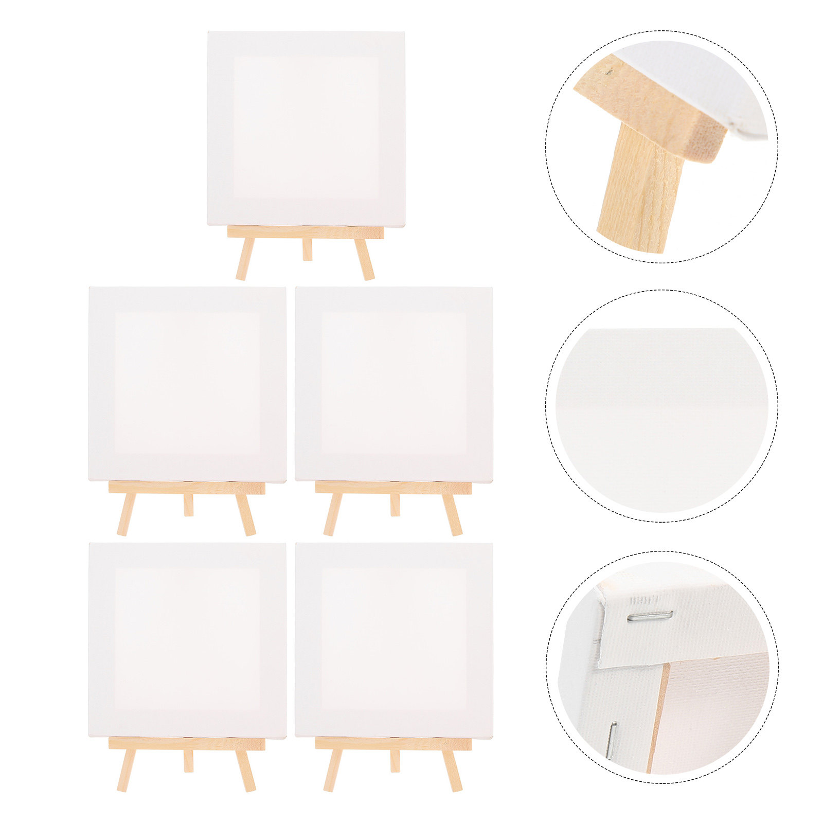 Art Craft Gallery - 5Sets Mini Canvas and Easel Set
