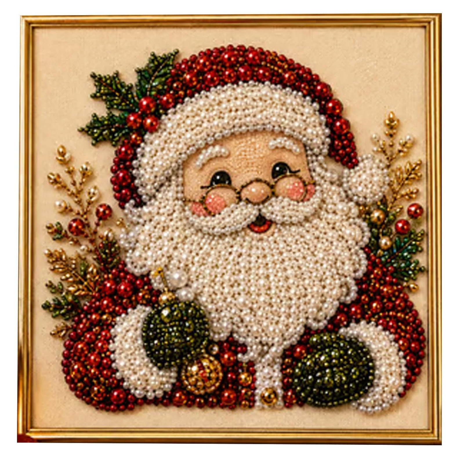 Art Craft For Adults - DIY Christmas Pearl Diamond Painting Art