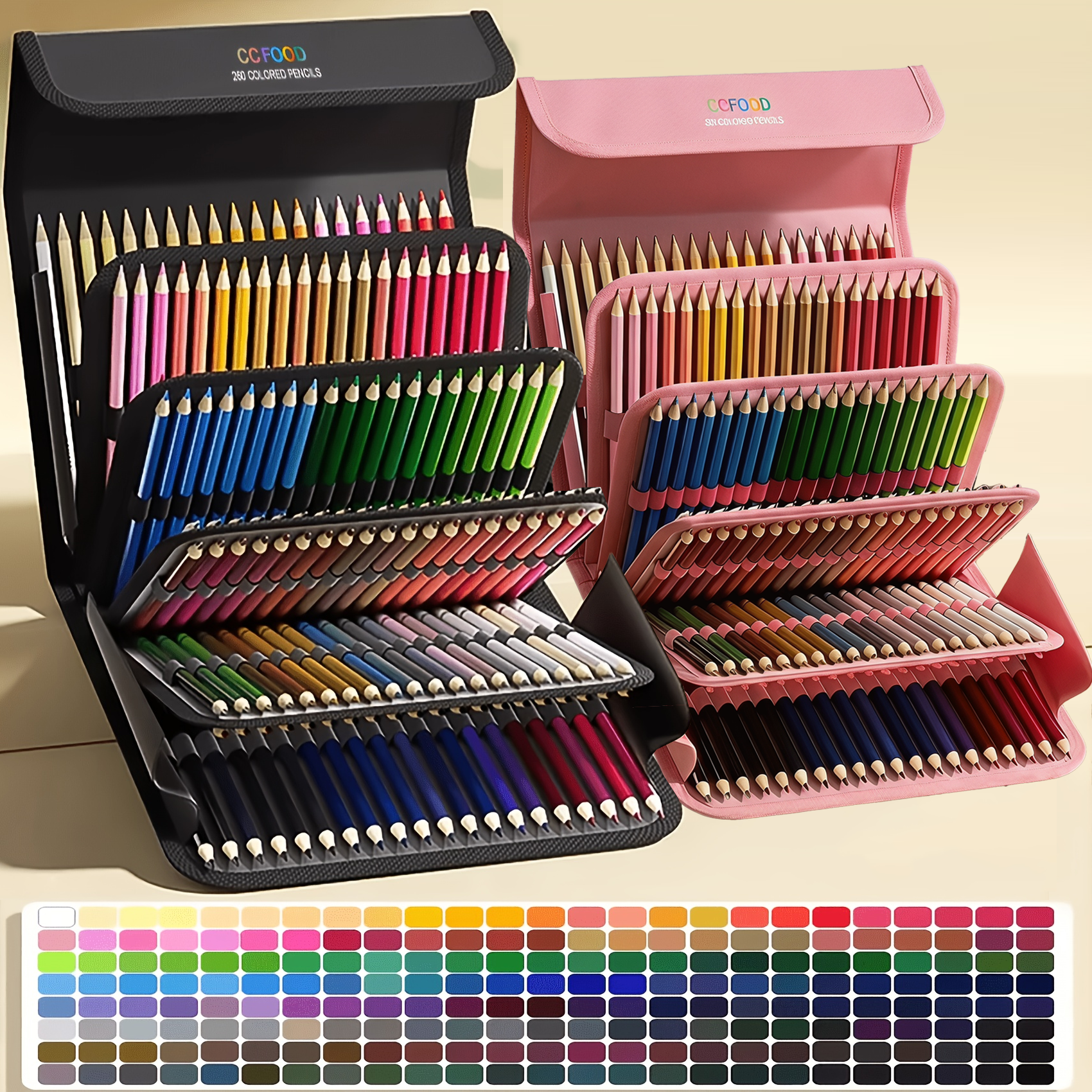 Colored Pencil Professional - 50/72/120-color oil-based colored pencil set storage