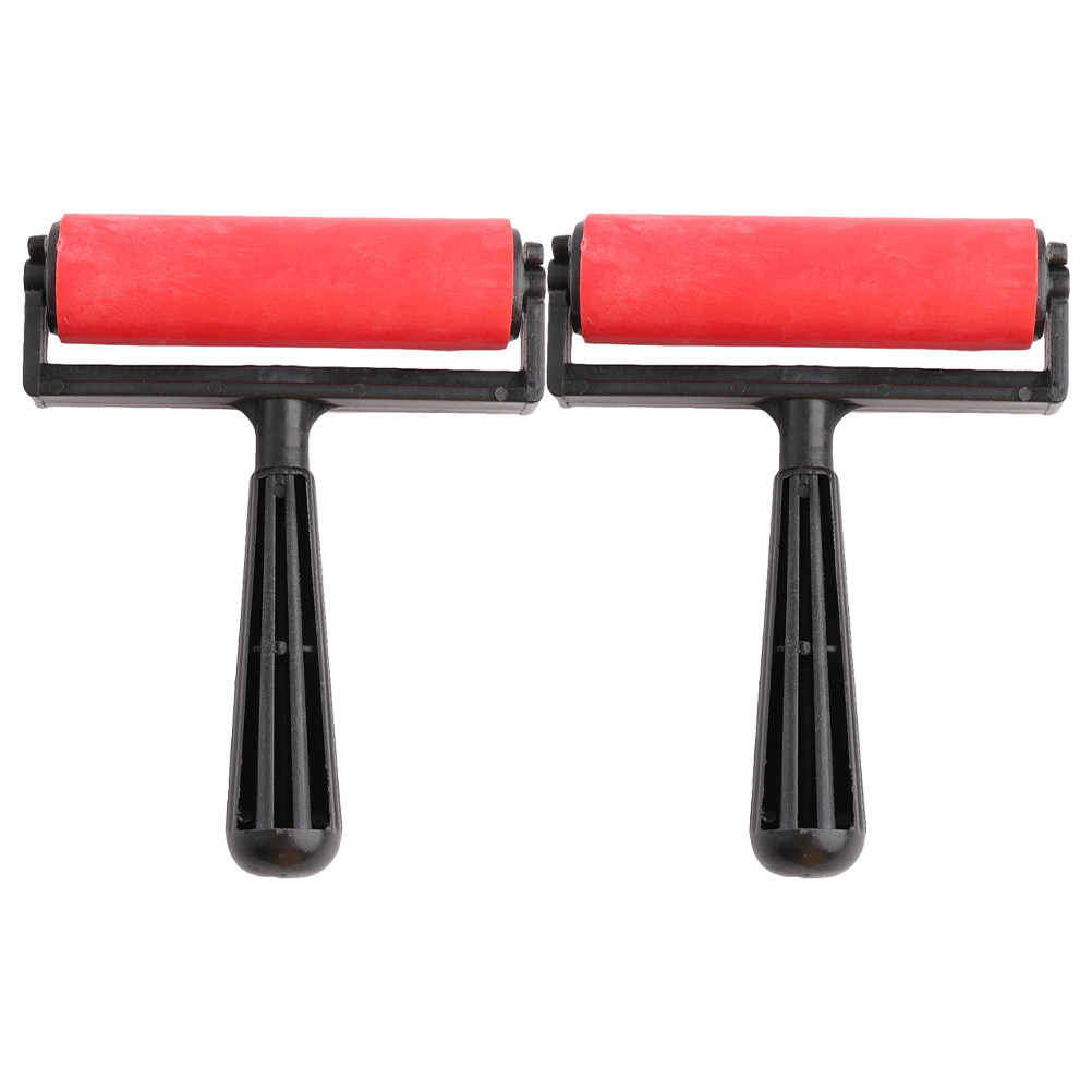 Art Craft Glue - 2Pcs Printmaking Rollers Plastic Comfortable Grip