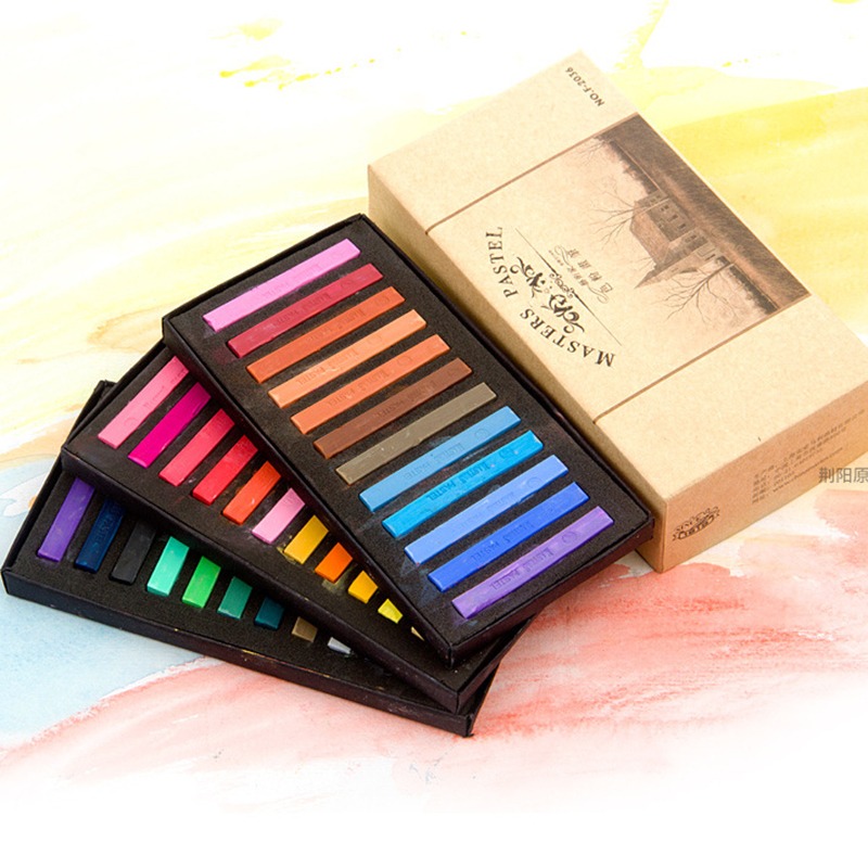 Chalk Pastel Set - Artist Chalk Stick Set 12/24/36/48 Color