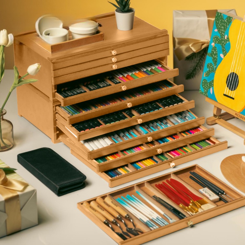 Colored Pencil Professional - Art Studio Organizer Drawers Professional Drawing
