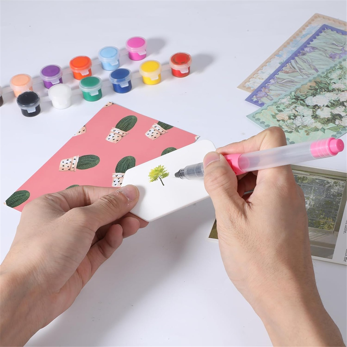 Watercolor Brush Pen - AA98 6Pcs Brushes for Painting Watercolor