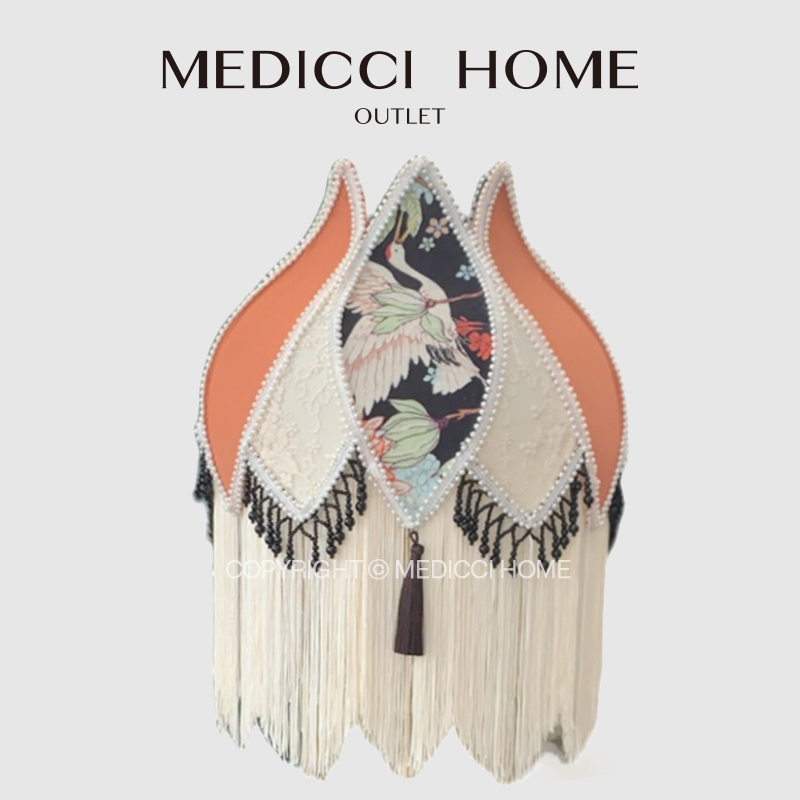 Art Craft Gallery - Medicci Home Japanese Crane Bird Lampshade