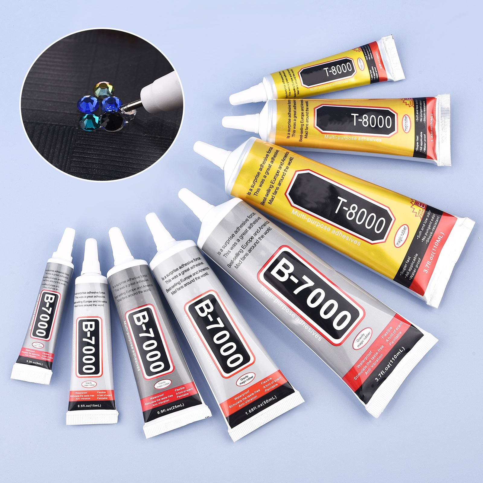 Art Craft Glue - 9/15/50/110ml B-7000 Glue T-8000 Adhesive Epoxy
