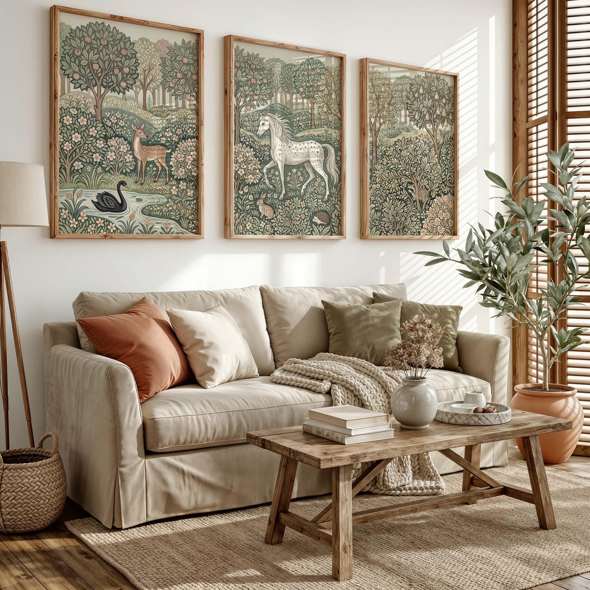 Art Craft William Morris - William Morris Woodland Wall Art Set
