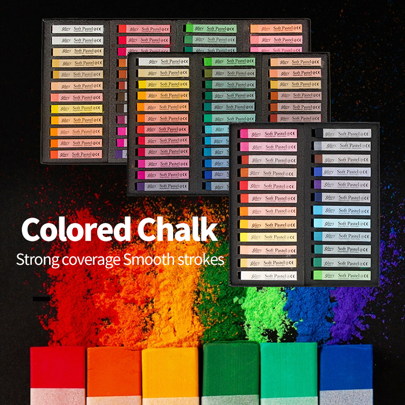 Chalk Pastel Set - MUNGYO 12/24/36/48/72Colors Oil Pastels/Chalks/Sticks/Crayon for College
