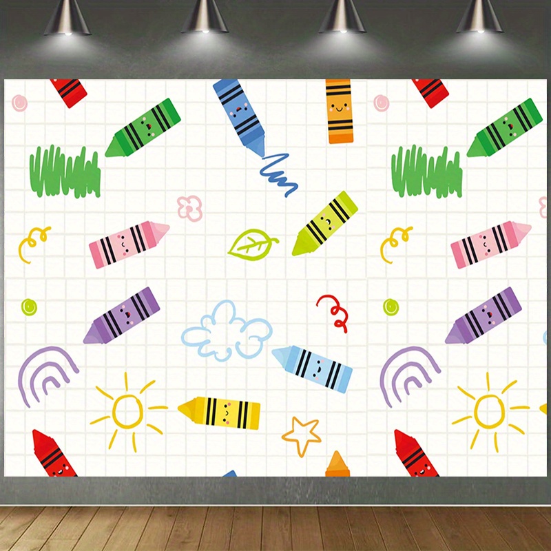 Art Craft Movement - 1Crayon Art Background Cloth - Polyester