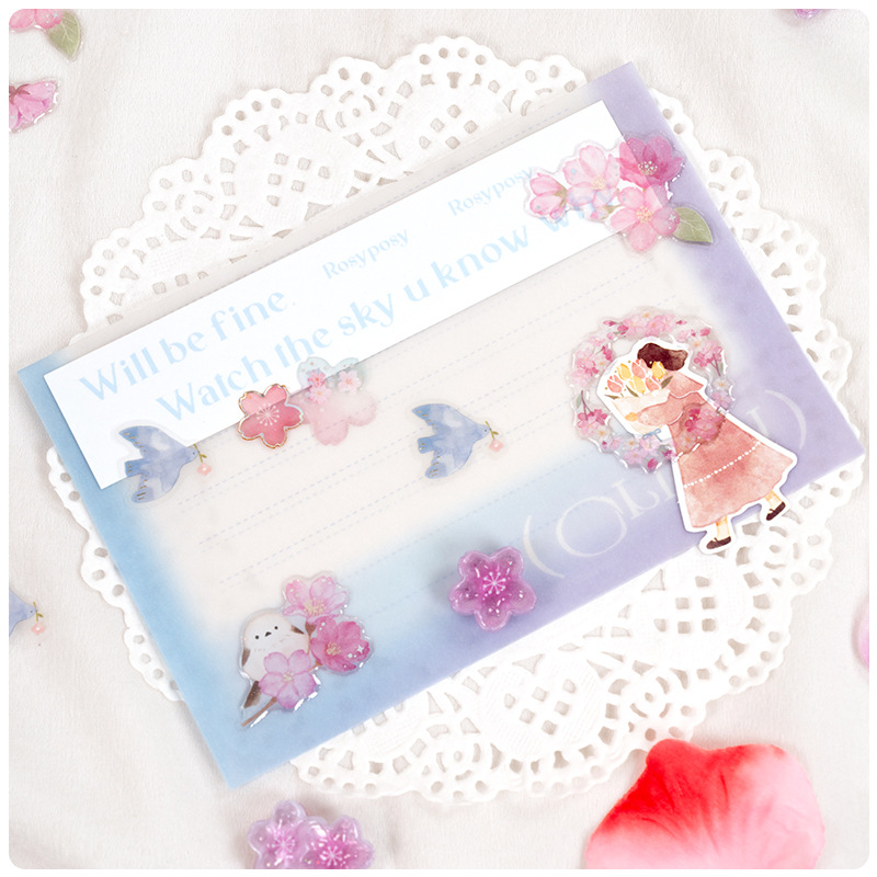 Art Craft Girl - Japanese Style Sakura Crystal 3D Stickers