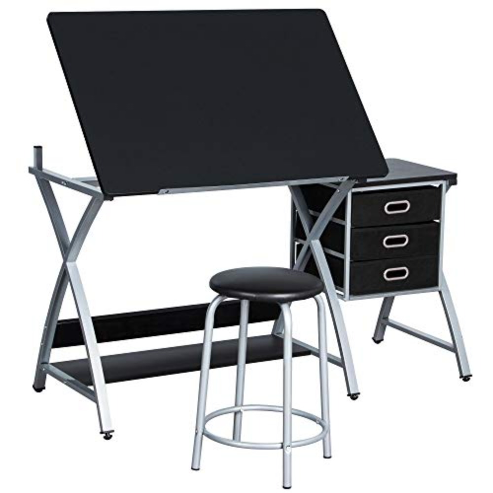 Art Crafting - Drafting Tables, Draft Drawing Desk w/Stool