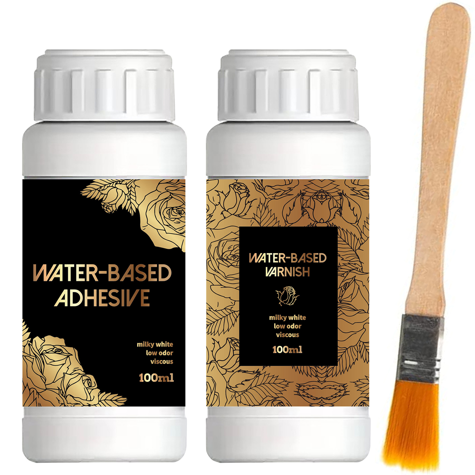Art Craft Glue - 100ML/200ML Golden Foil Adhesive Kit -