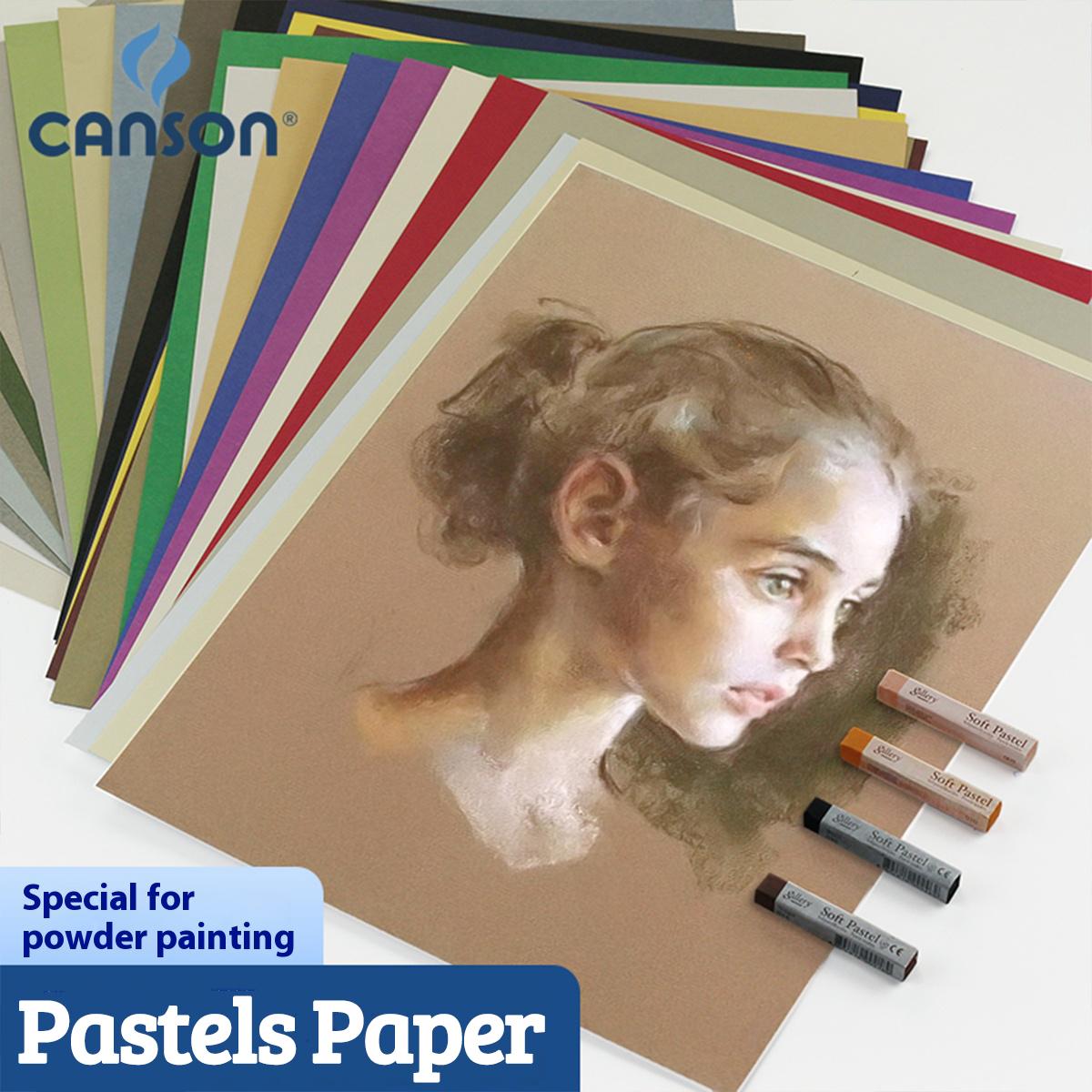 Chalk Pastel Set - CANSON Pastels Paper,16K 16 Sheet Micro-Abrasive