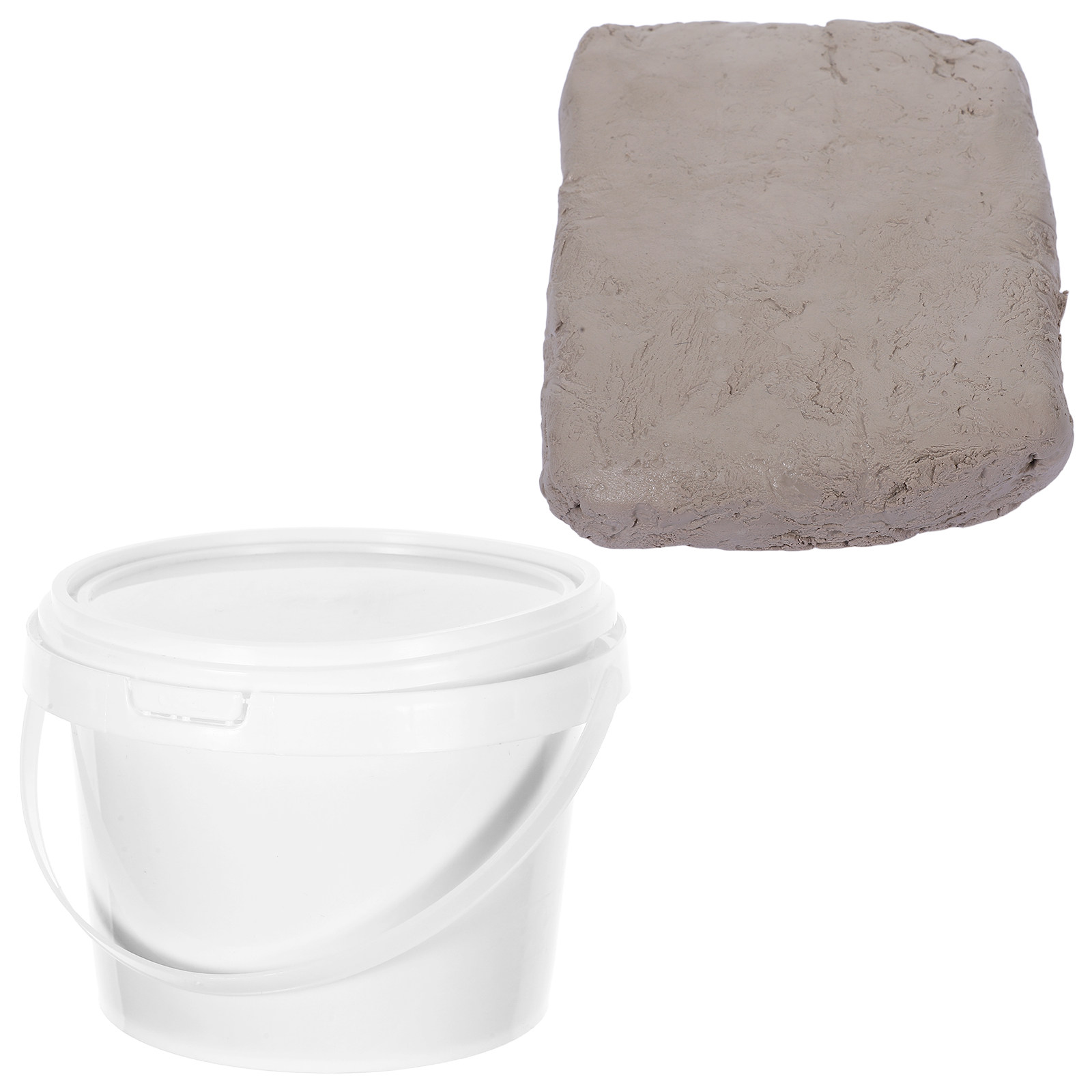 Art Craft For Adults - 1Set White Air Dry Clay Bucket