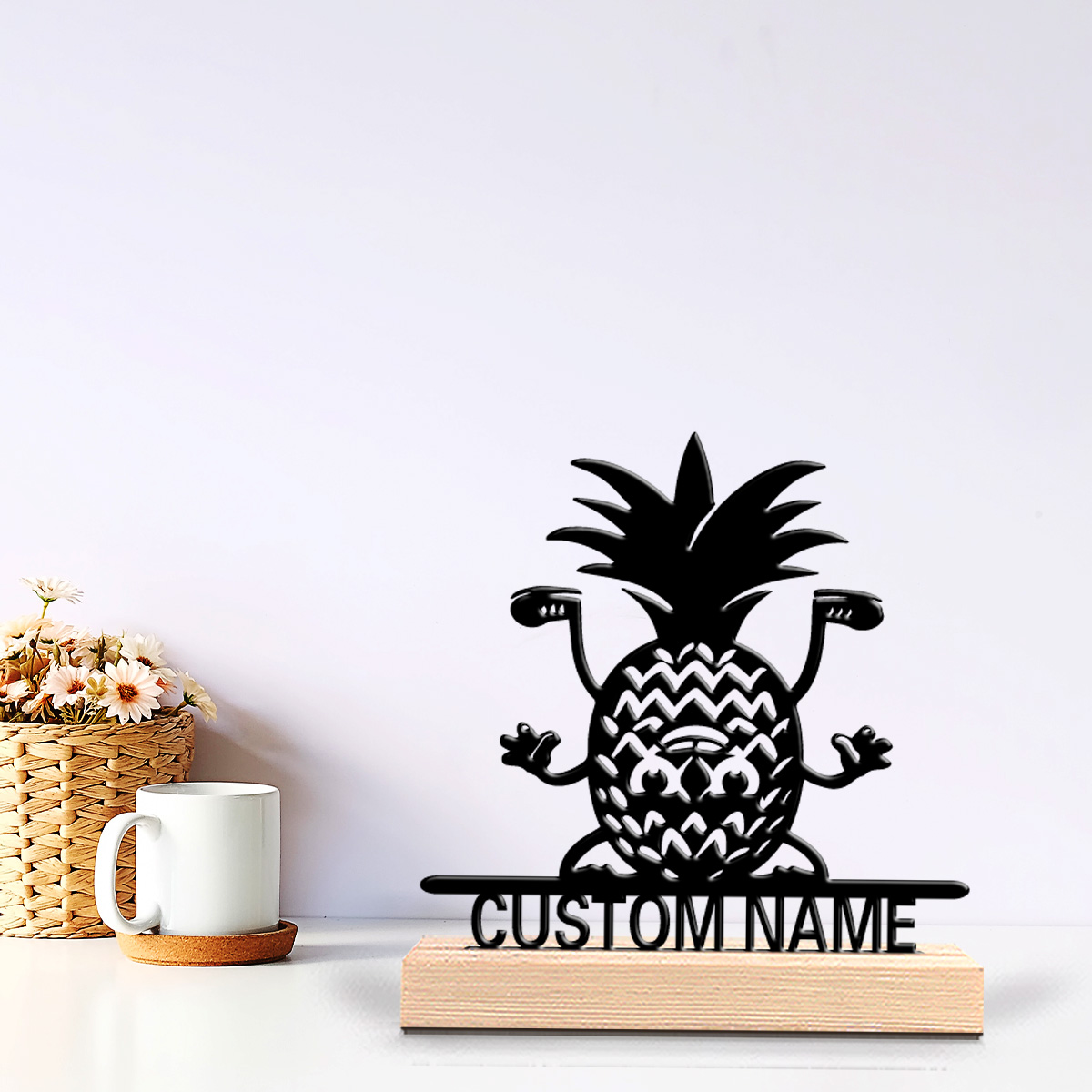Art Craft Girl - 1pc Fashion Pineapple Custom Name Tin