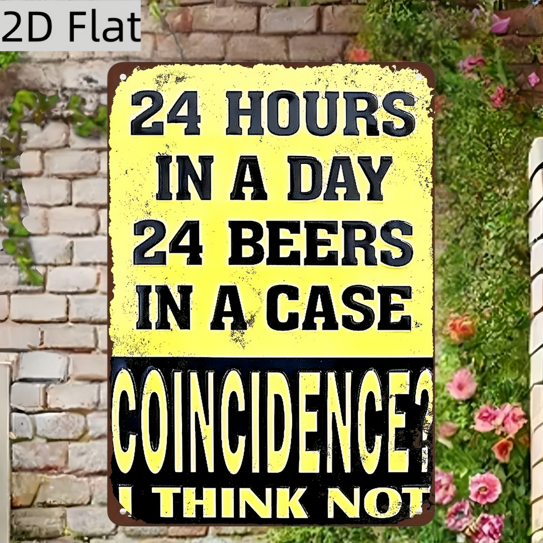 Art Craft Movement - 2D flat, retro beer wooden signboard,