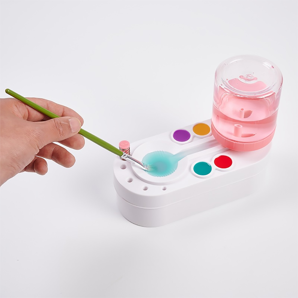Watercolor Brush Pen - Paint Brush Cleaner With Drain Button