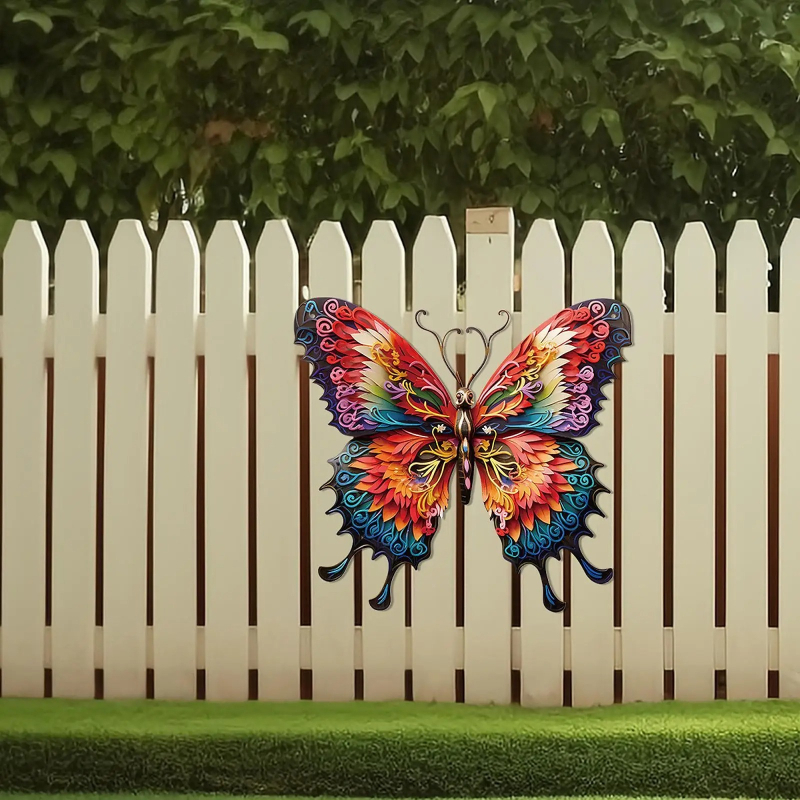 Art Craft Gallery - Iron Butterfly Wall Art Crafts Modern