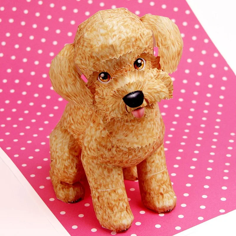 Art And Craft Nature - Toy Poodle Dog Folding Origami Art
