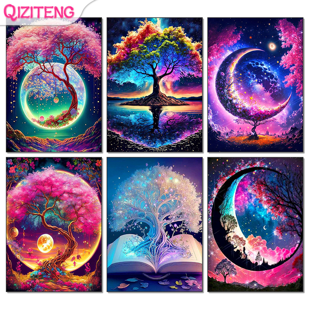 Art Craft For Adults - 5D Diy Diamond Painting Fantasy Moon