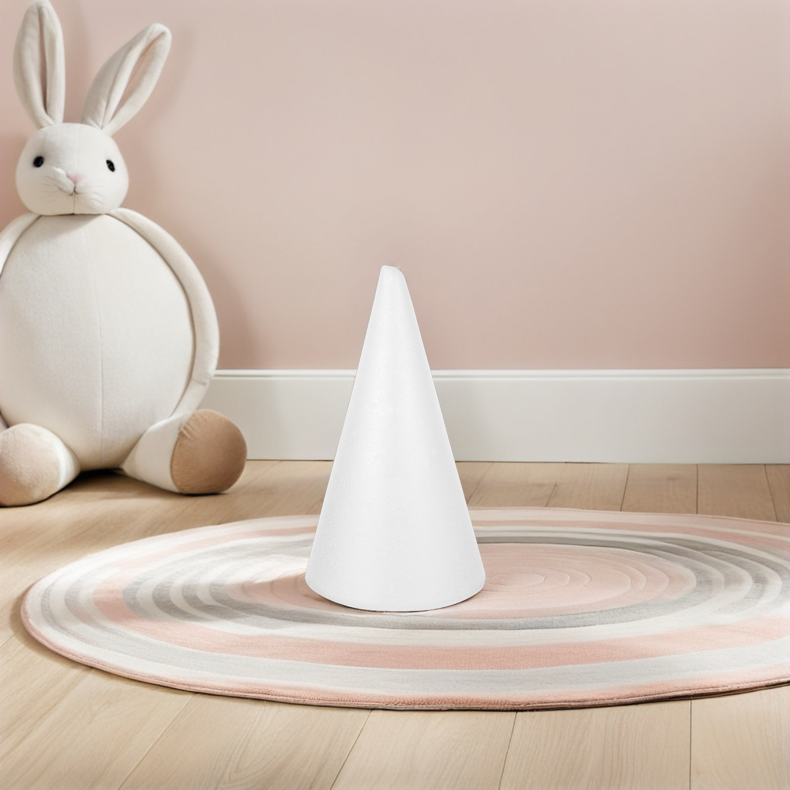 Art Craft School - Small Polystyrene Craft Cones White Foam