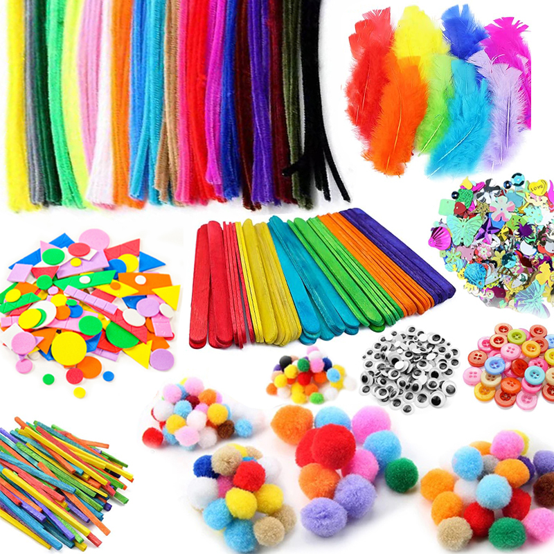 Art And Craft Nature - 1000pcs Kids Crafts Art Supplies Kit