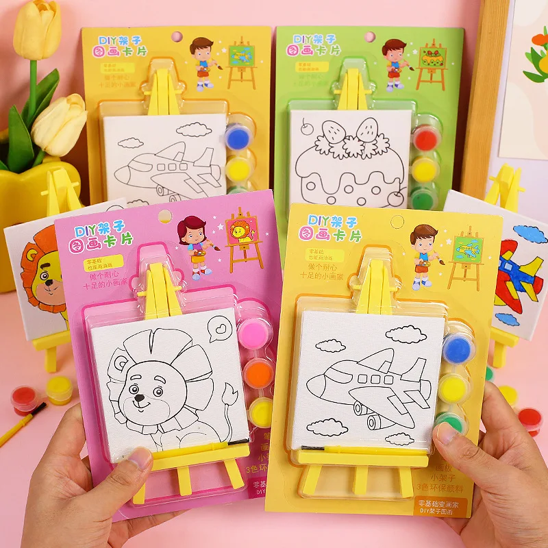 Art Craft Movement - 10 Packs Cartoon DIY Oil Painting