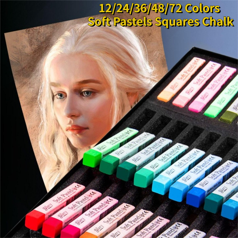 Chalk Pastel Set - Professional Soft Pastel Squares Chalk Student