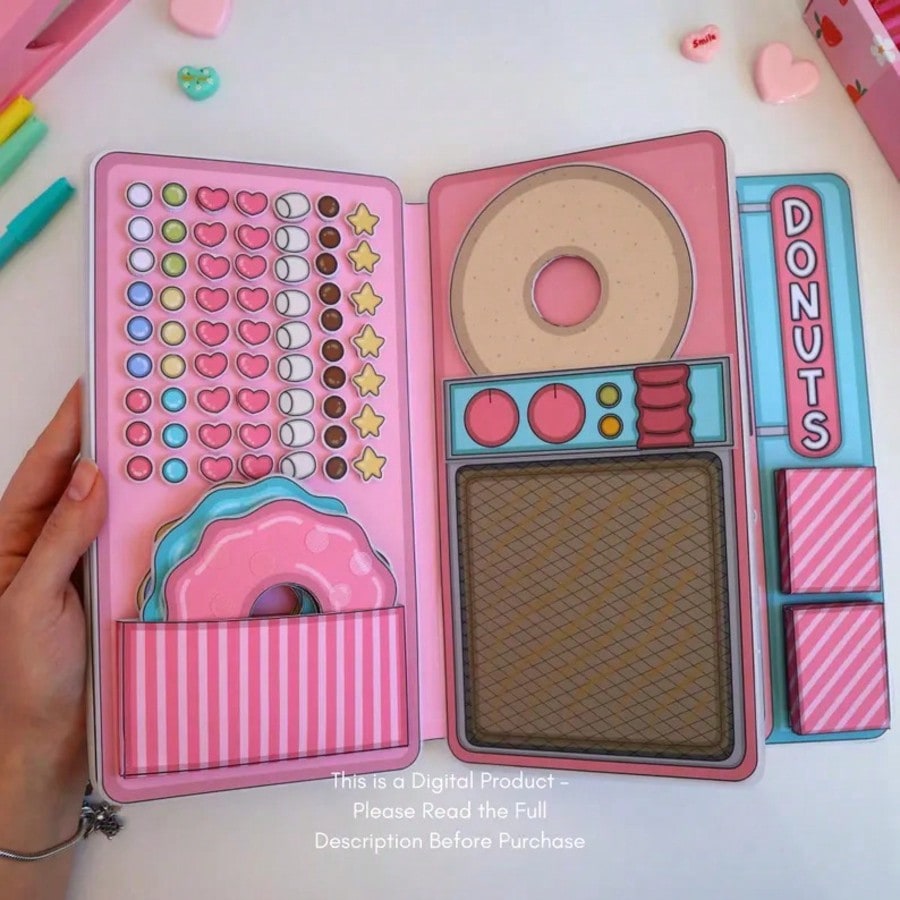 Donut Shop Pretend Play Kit, D - Art Craft 3 Year Old ulasan dan harga