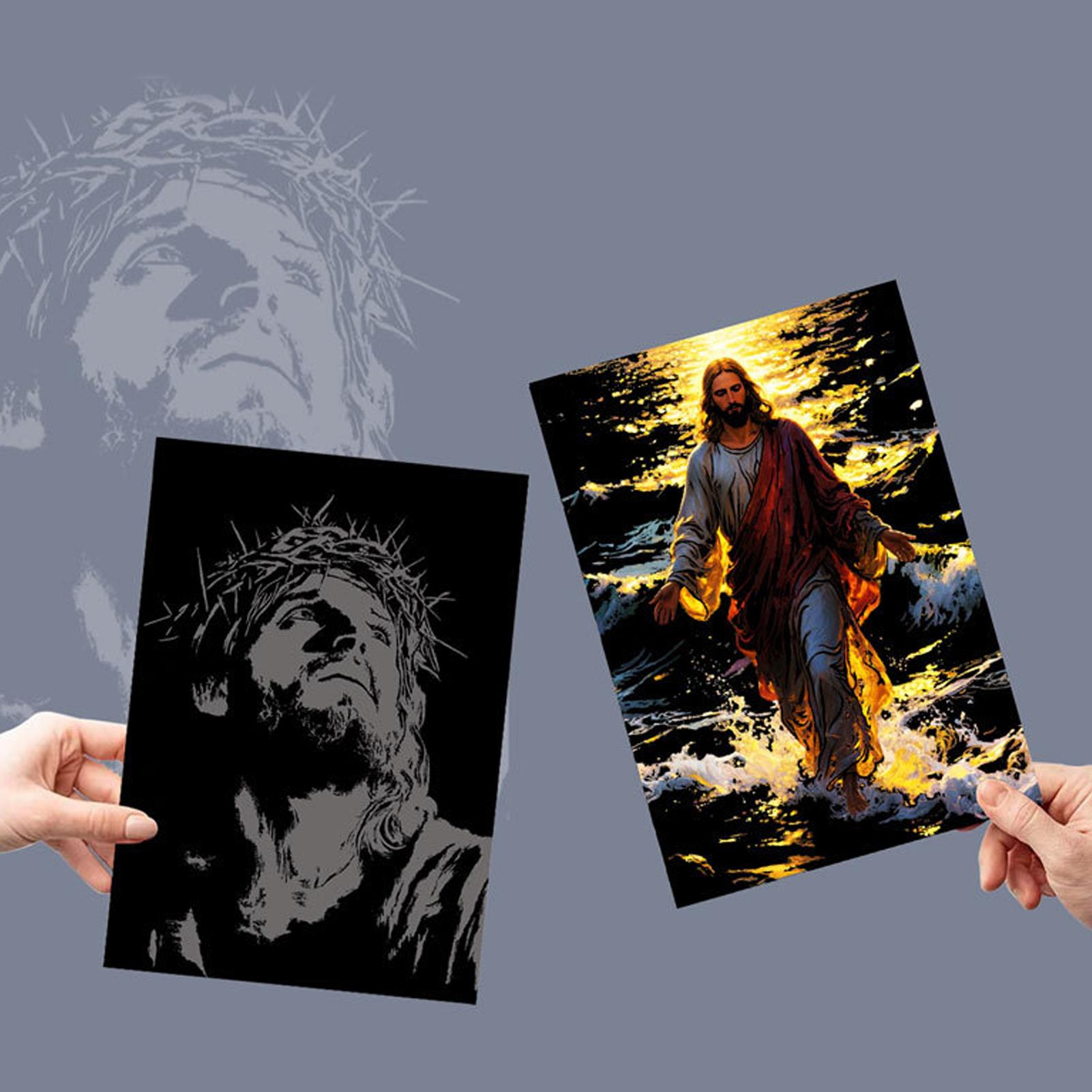 Scratch Book Jesus Scratch Pai - Art Craft 3 Year Old ulasan dan harga