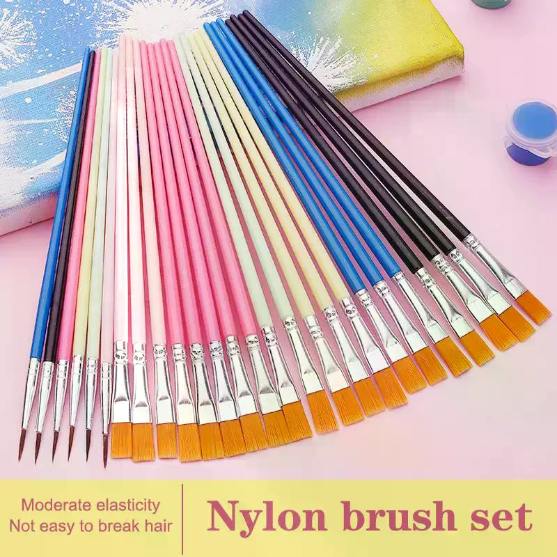 12 Pcs Painting Brushes Set Ar - Watercolor Brush Pen ulasan dan harga
