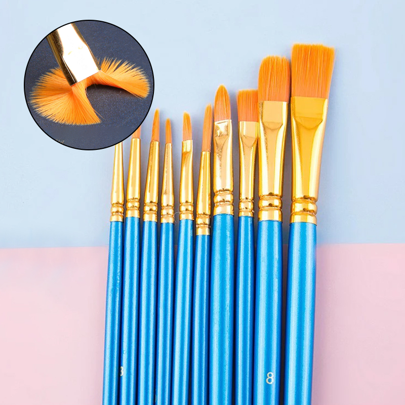 10pcs Oil Painting Pen Plastic - Watercolor Brush Pen ulasan dan harga