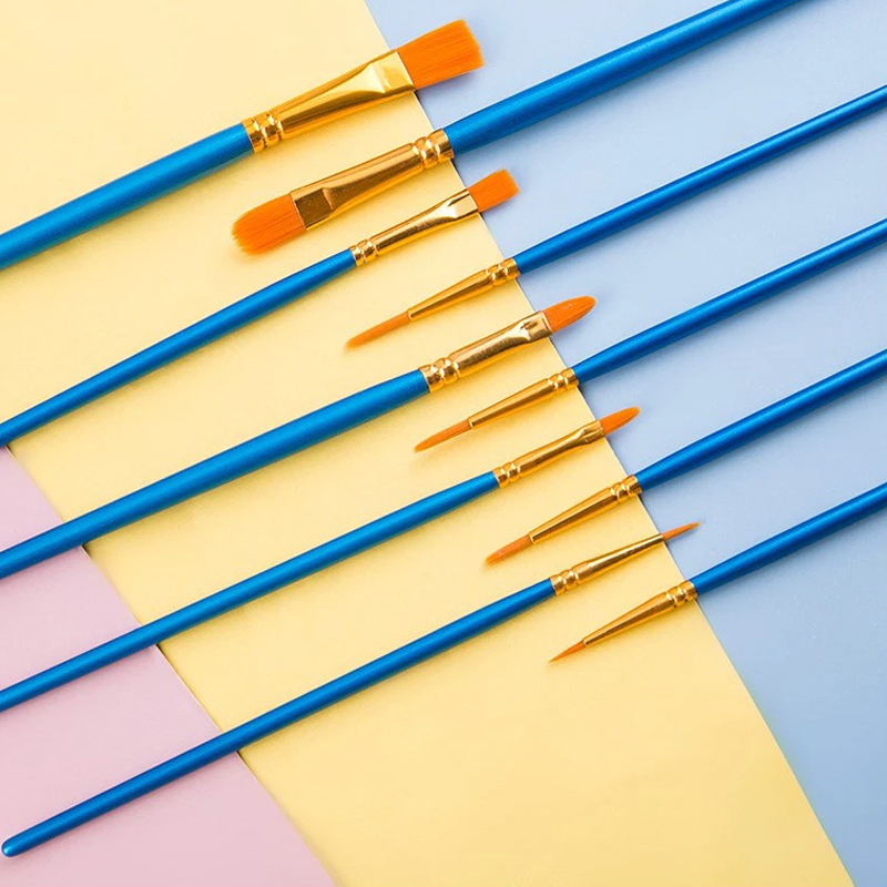 10pcs Oil Painting Pen Plastic - Watercolor Brush Pen ulasan dan harga