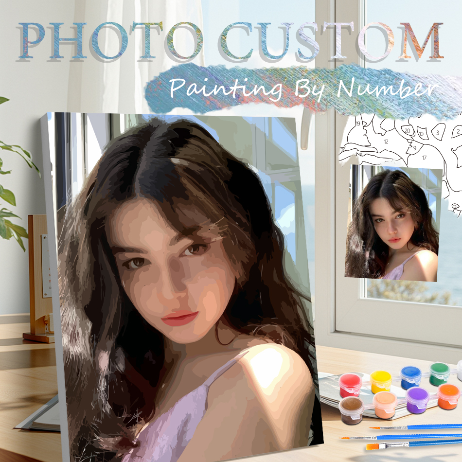 Photo Custom Painting By Numbe - Art Craft Number ulasan dan harga