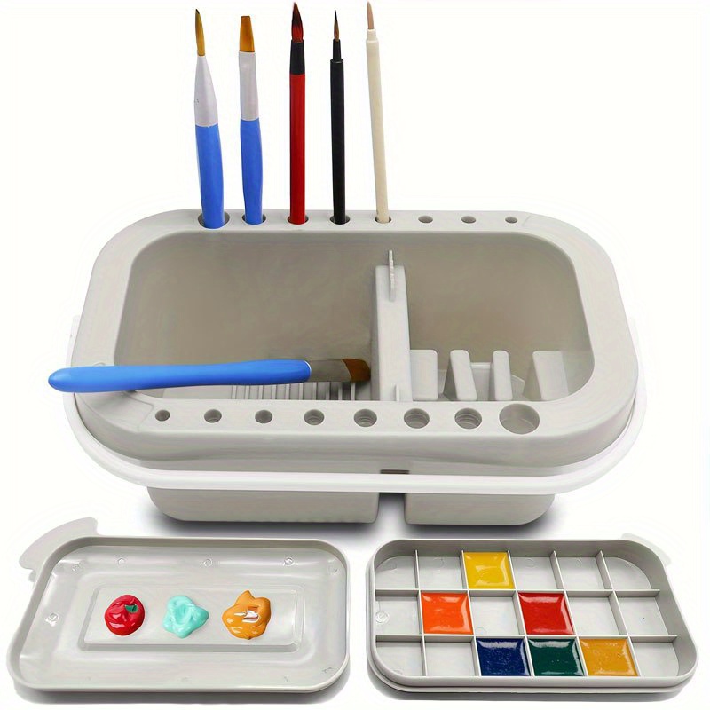 3-in-1 Paint Brush Cleaner Bas - Watercolor Brush Pen ulasan dan harga