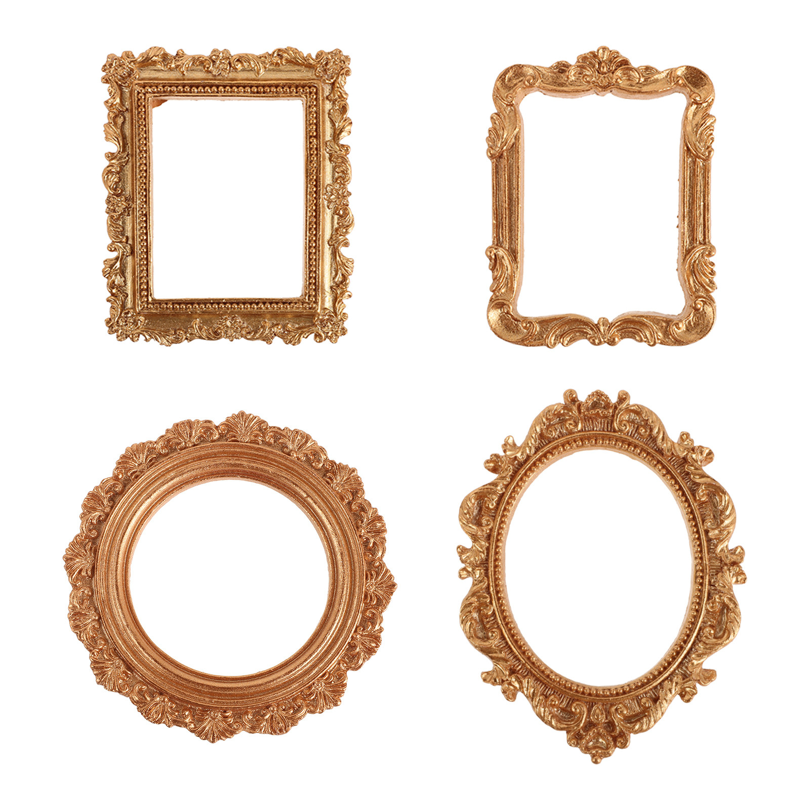 4Pcs Vintage Photo Frames Orna - Art Craft Gallery ulasan dan harga