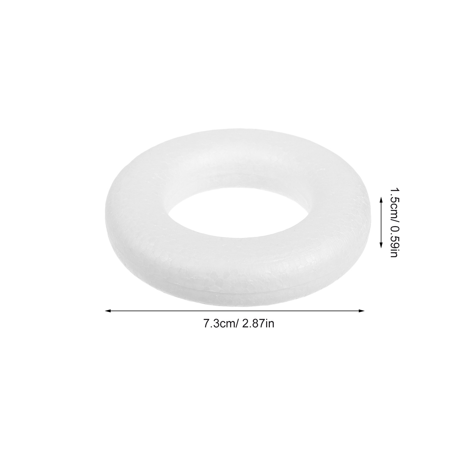 25Pcs White Polystyrene Wreath - Art Craft School ulasan dan harga