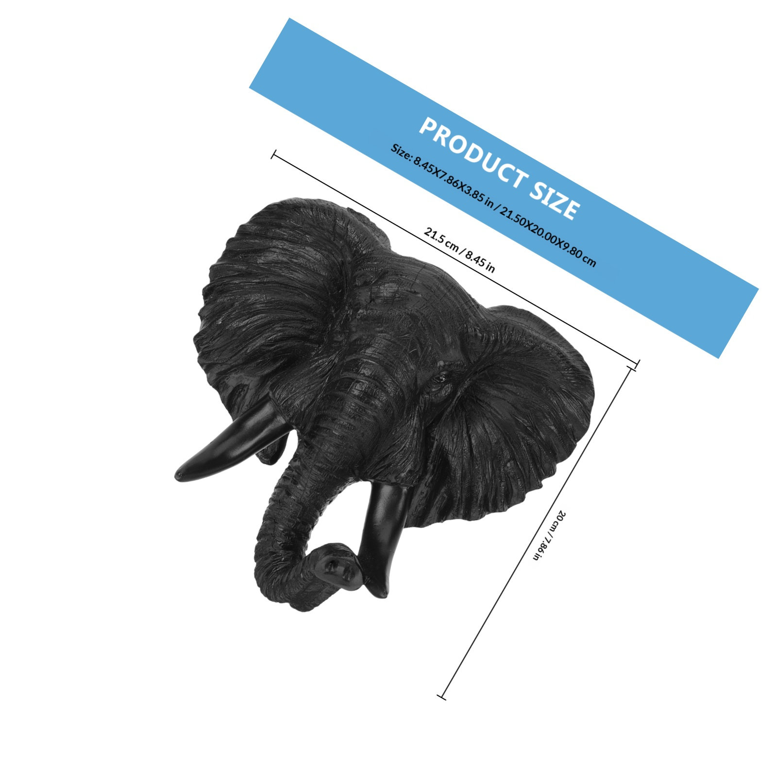 Lifelike Elephant Head Wall Ar - Art Craft Gallery ulasan dan harga