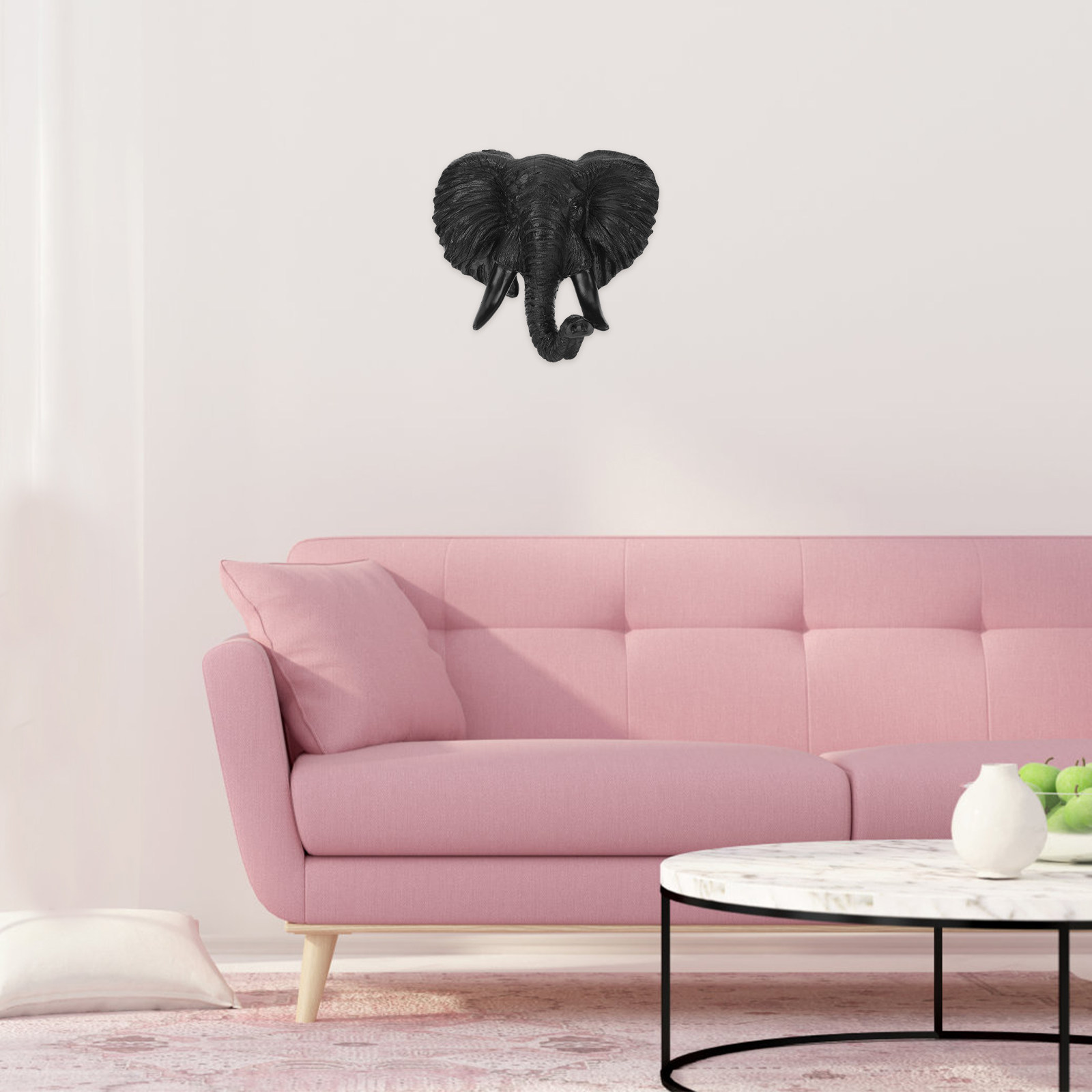 Lifelike Elephant Head Wall Ar - Art Craft Gallery ulasan dan harga
