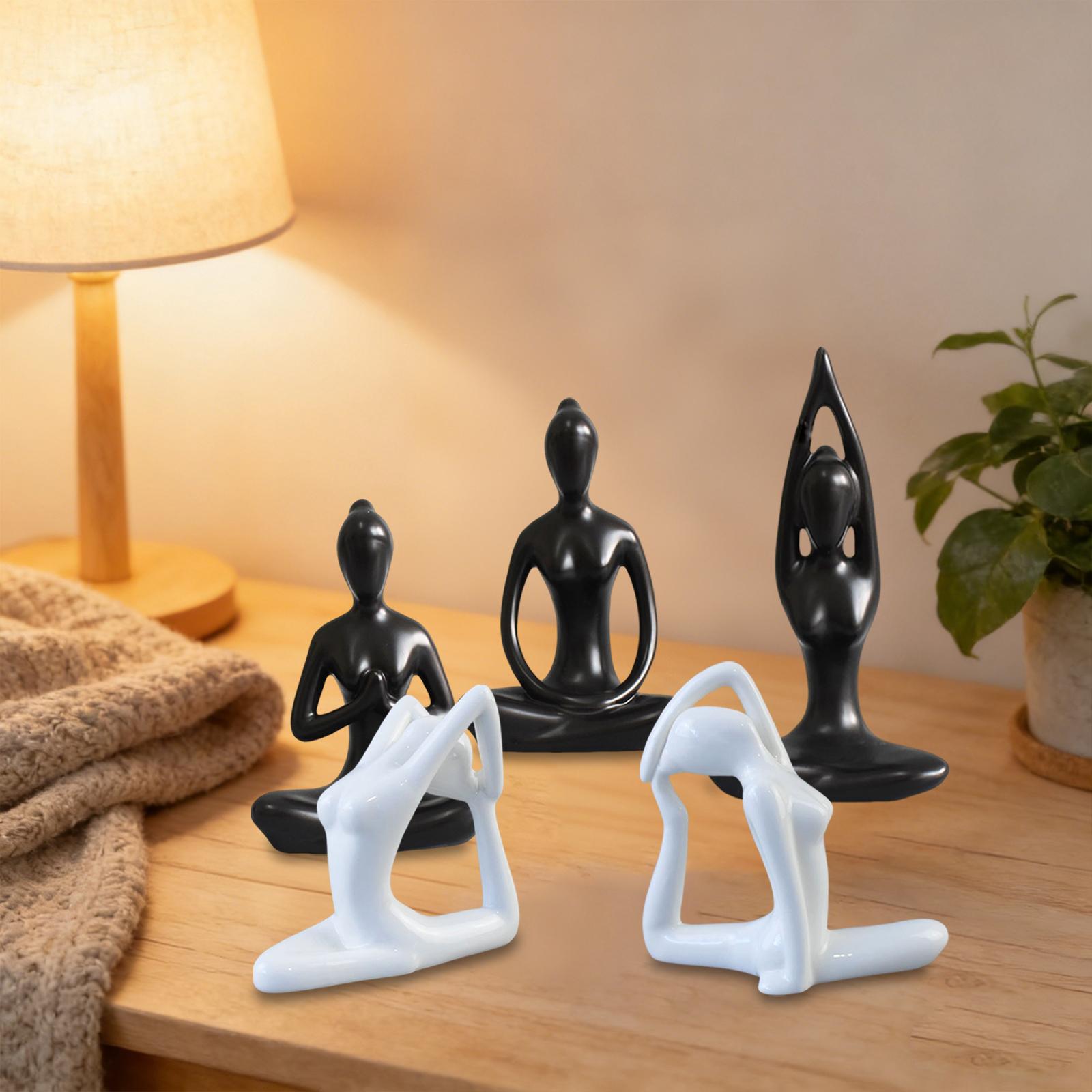 Ceramic Yoga Statue Ornament D - Art And Craft Studio ulasan dan harga