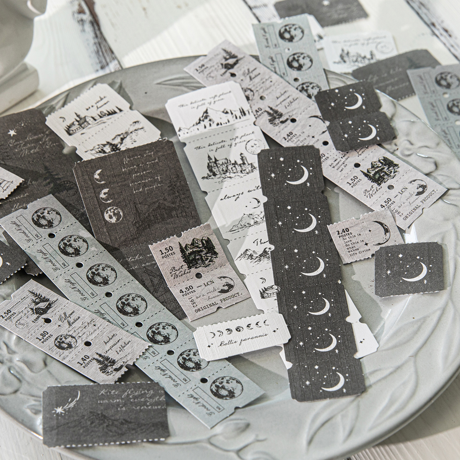 10pcs Retro Label Strip Sticke - Art Craft 3 Year Old ulasan dan harga