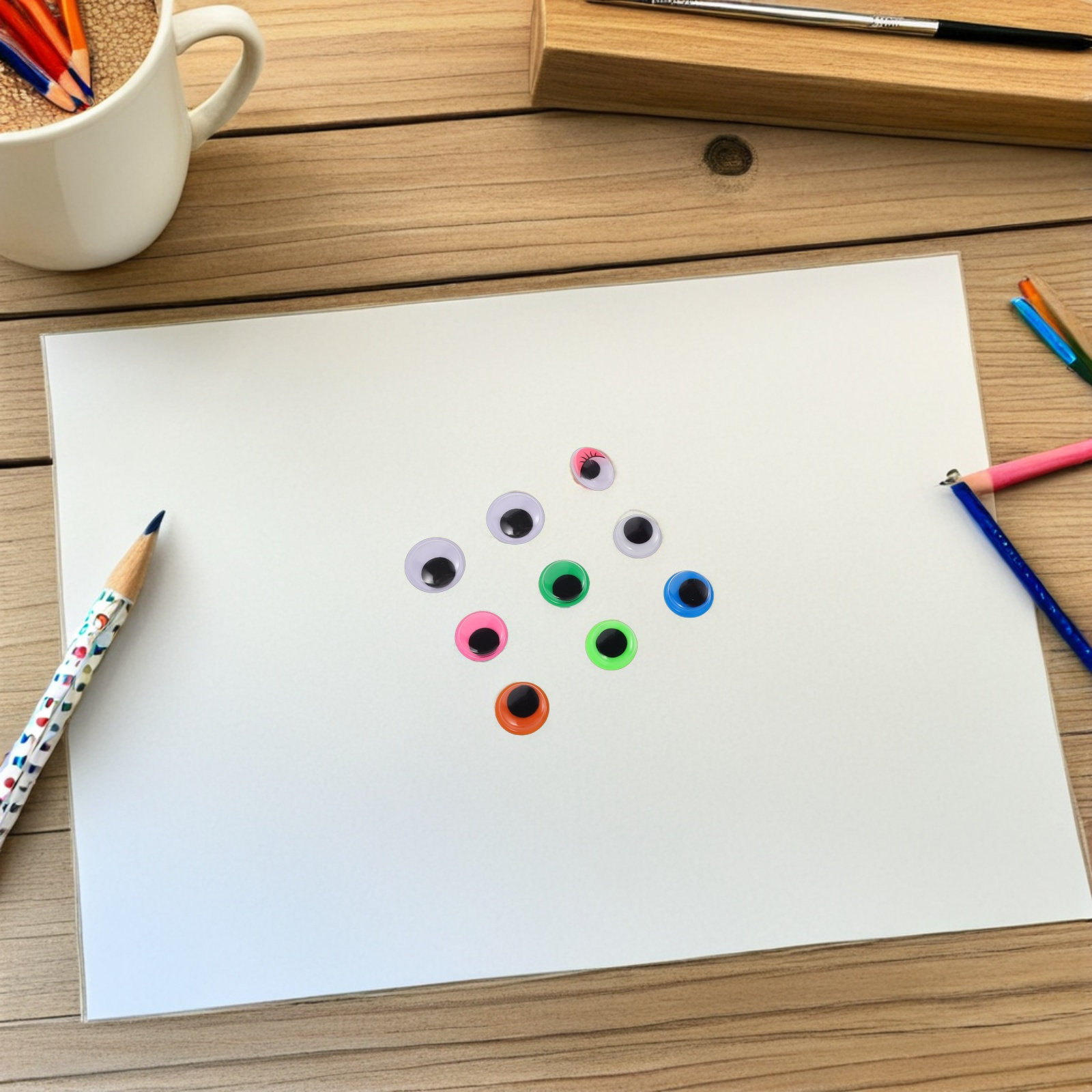 1680Pcs Googly Eyes Self Adhes - Art Craft School ulasan dan harga