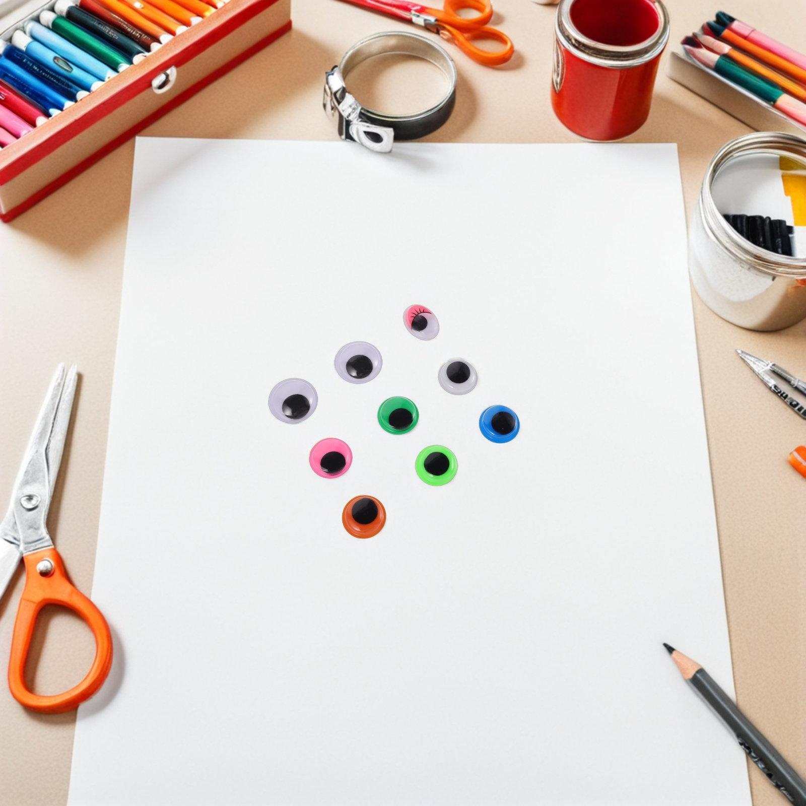 1680Pcs Googly Eyes Self Adhes - Art Craft School ulasan dan harga