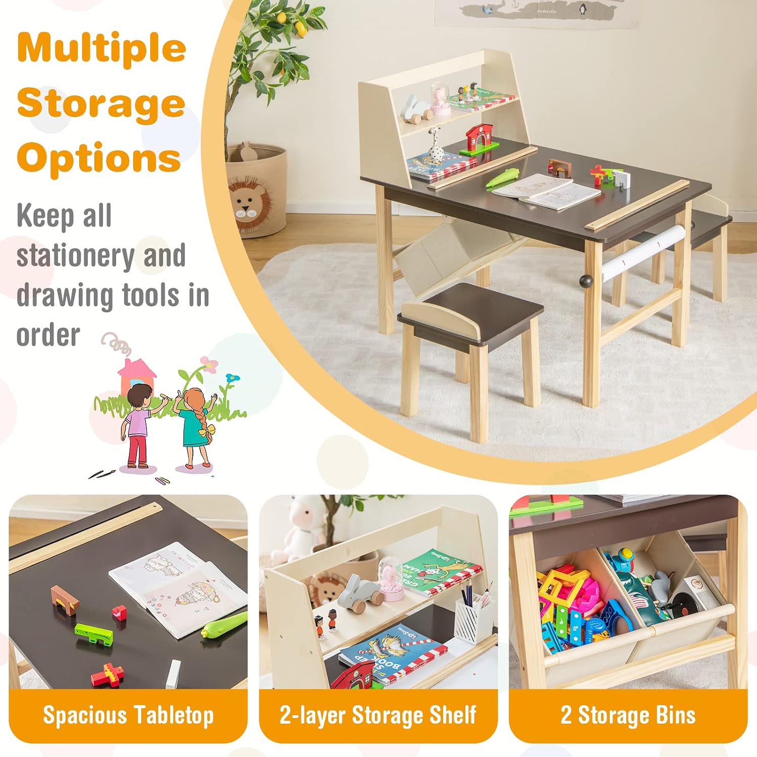 Kids Art Table and Chair Set,  - Art Craft 3 Year Old ulasan dan harga