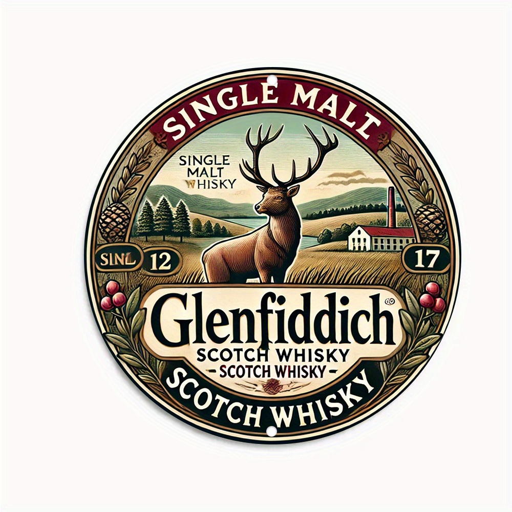 2D flat, Glenfiddich Scotch wh - Art Craft Movement ulasan dan harga