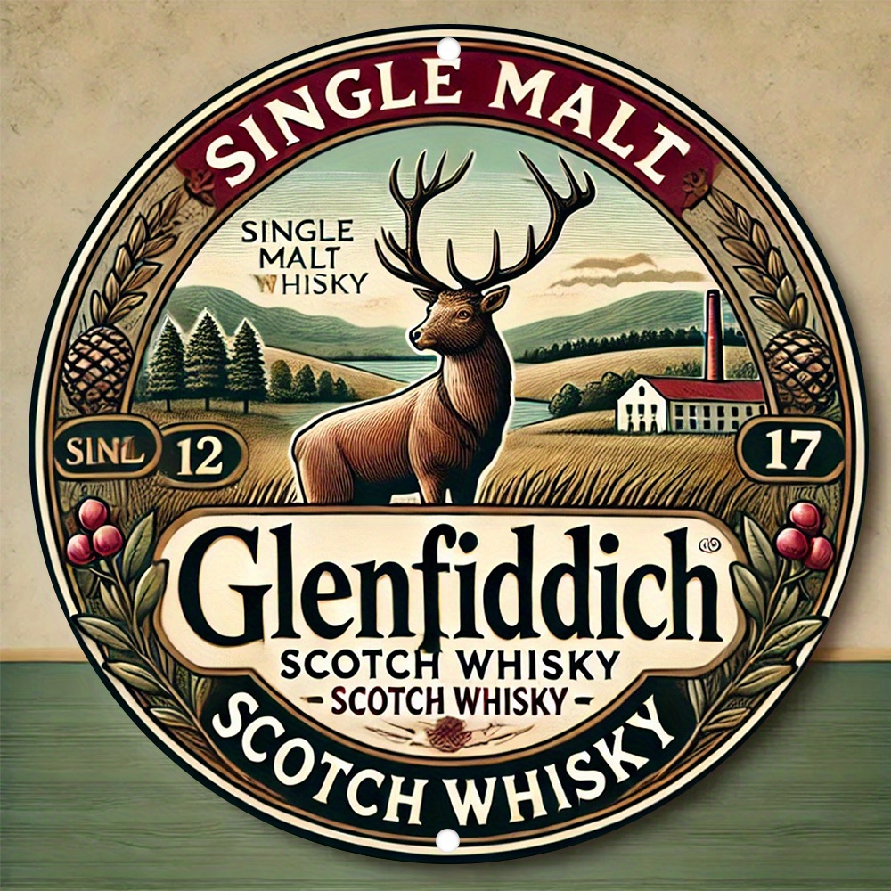 2D flat, Glenfiddich Scotch wh - Art Craft Movement ulasan dan harga