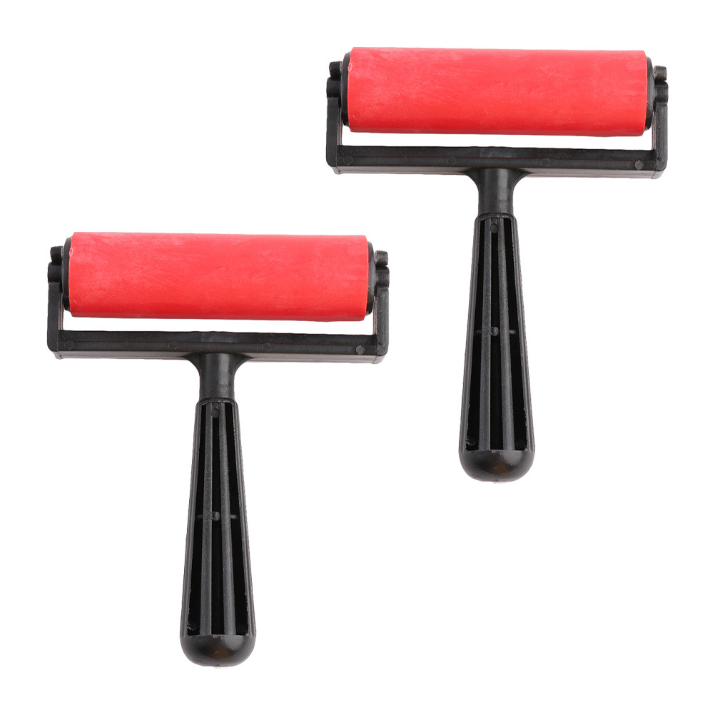 2Pcs Printmaking Rollers Plast - Art Craft Glue ulasan dan harga