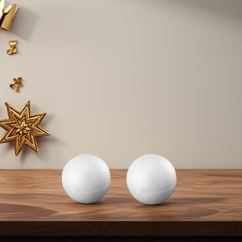 12Pcs Foam Balls White Polysty - Art Craft School ulasan dan harga