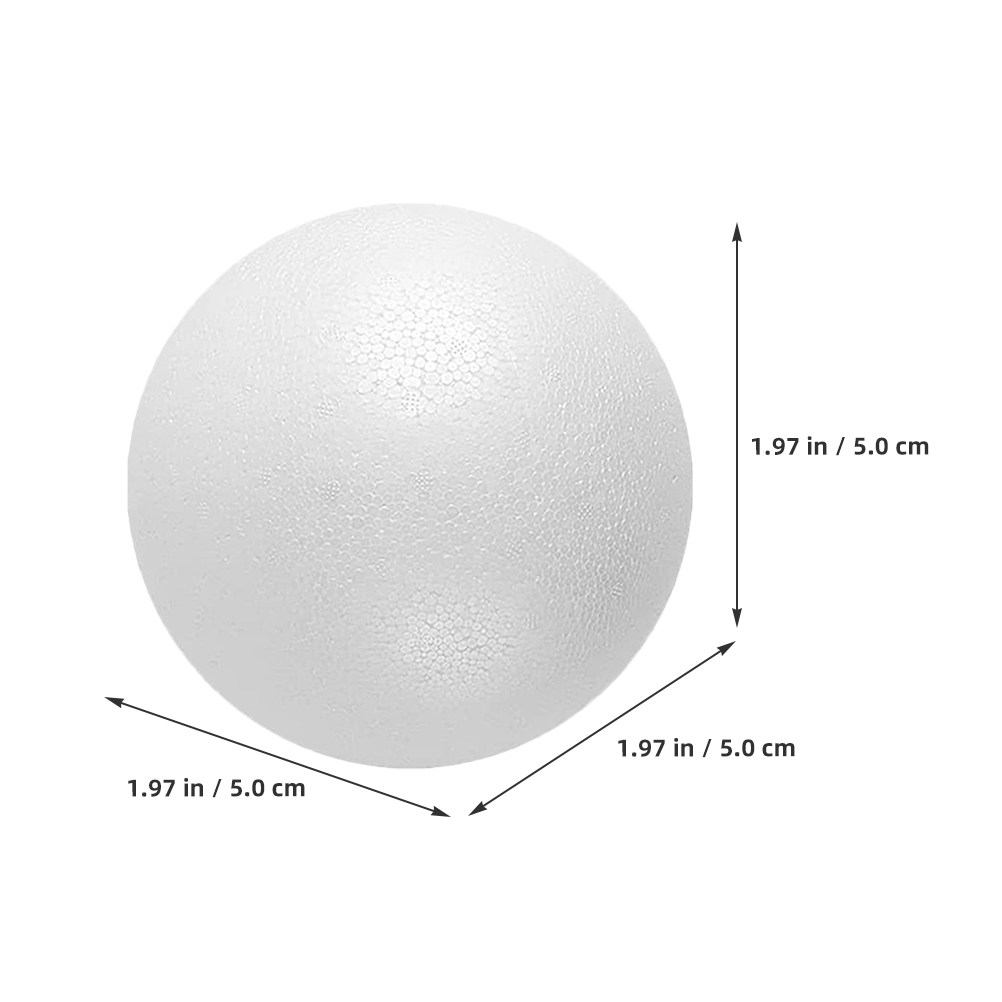 12Pcs Foam Balls White Polysty - Art Craft School ulasan dan harga